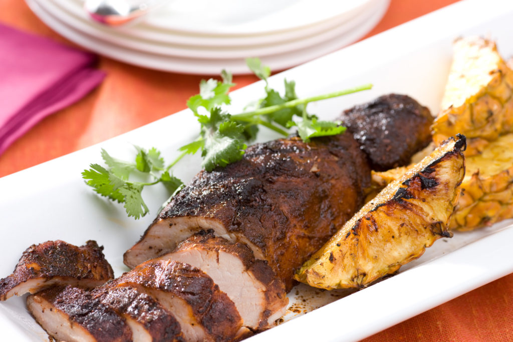 Smoky Dry Mole-Rubbed Pork Tenderloin