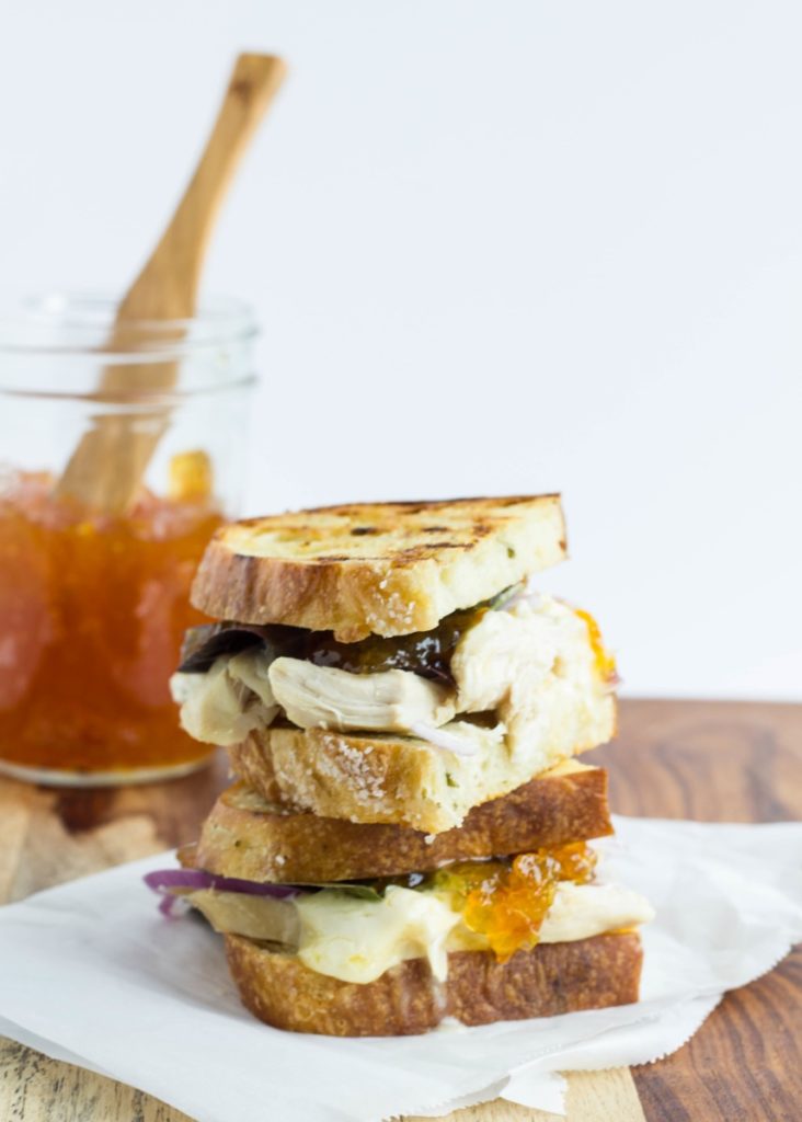 Turkey Sandwich with Brie and Marmalade
