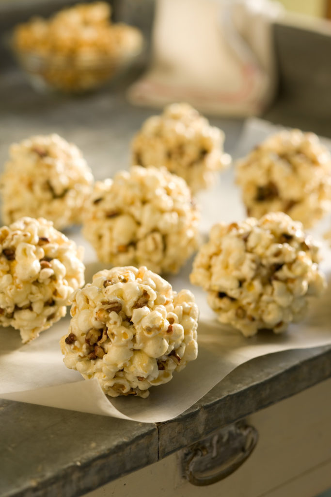 Maple Pecan Popcorn Balls