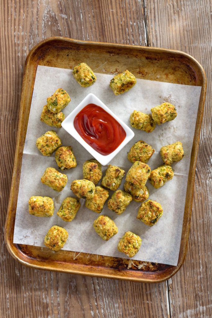 Baked Broccoli and Cauliflower Tots Image