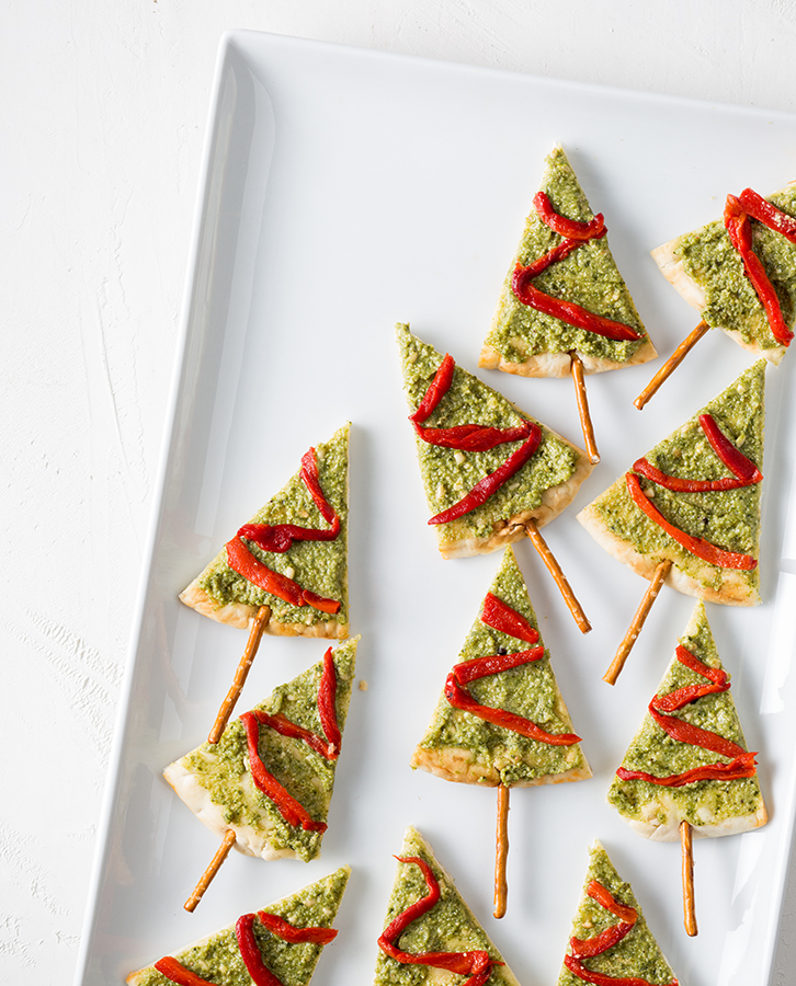 No-Cook Pita Tree Appetizers