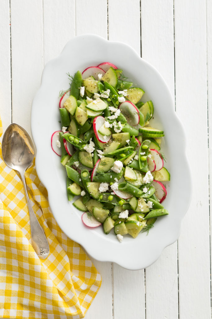 Spring Salad with Sugar Snap Peas and Feta
