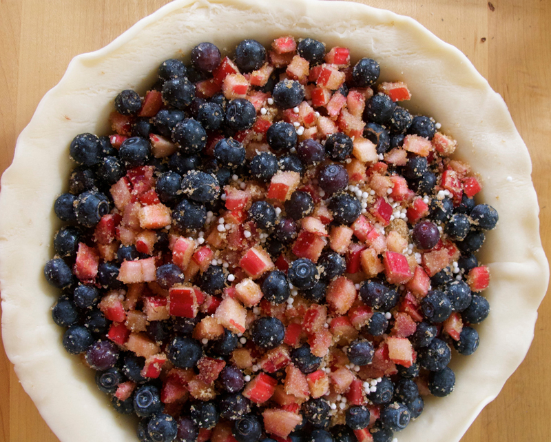 Blueberry Rhubarb Pie Image