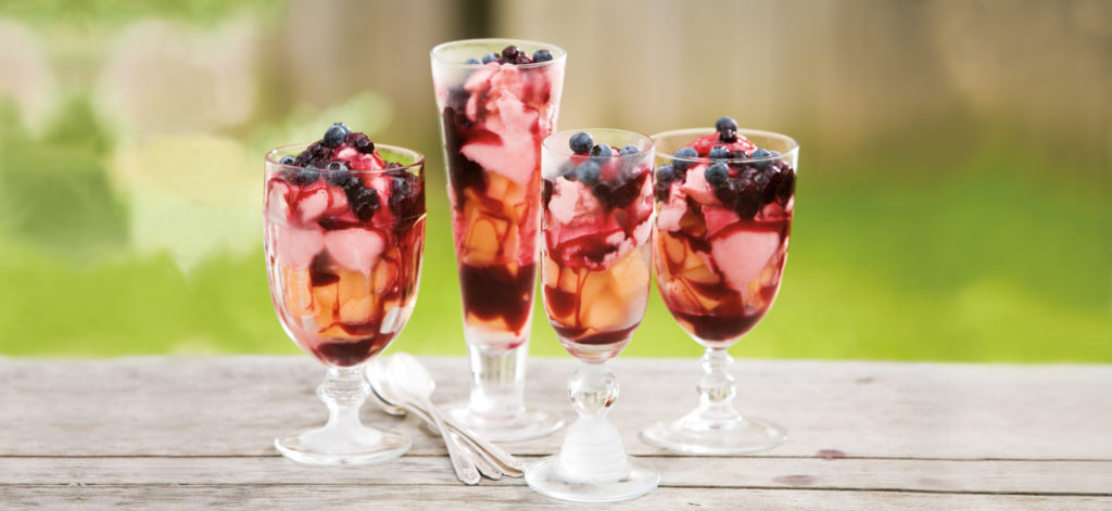 Blueberry Sundaes with Cantaloupe Image