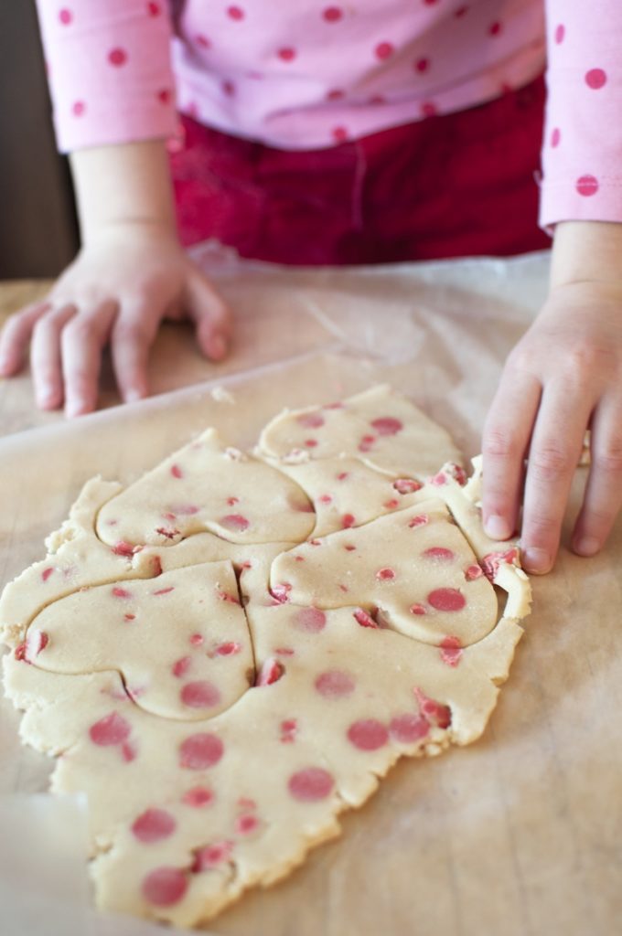 Chocolate Chip Cookie Hearts Image