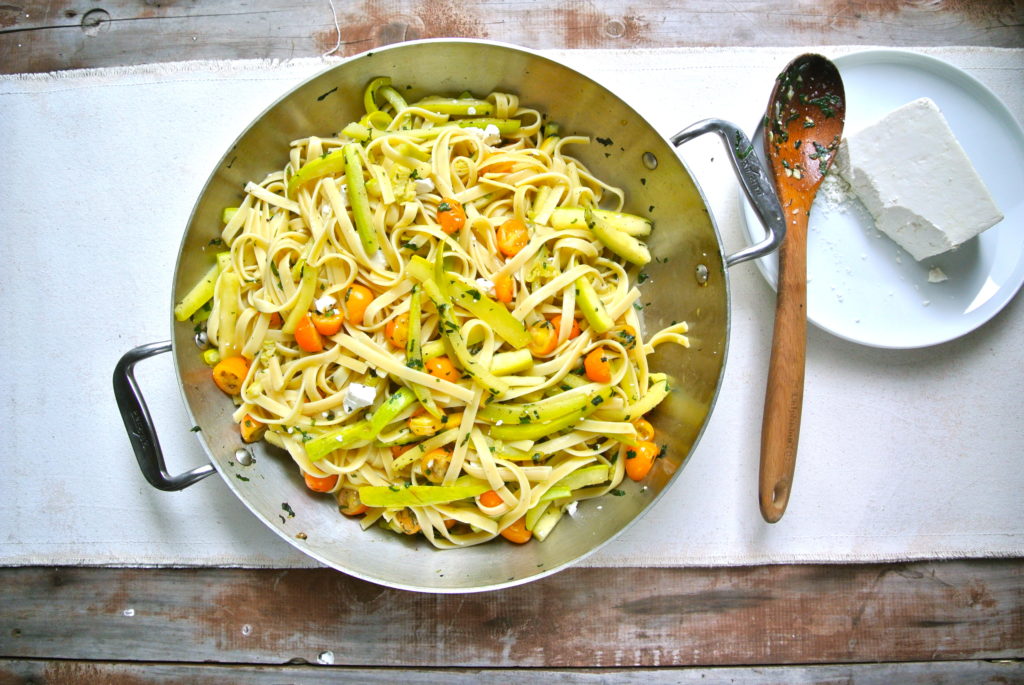Fettuccine with Squash and Mint Image