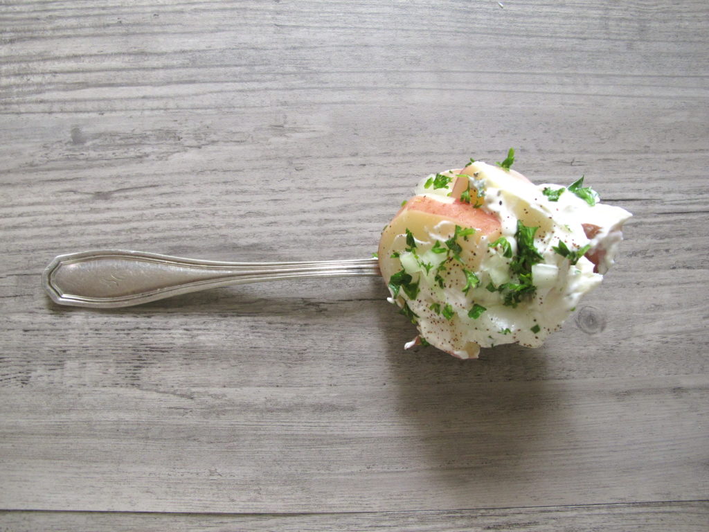 Layered Potato Salad with Parsley