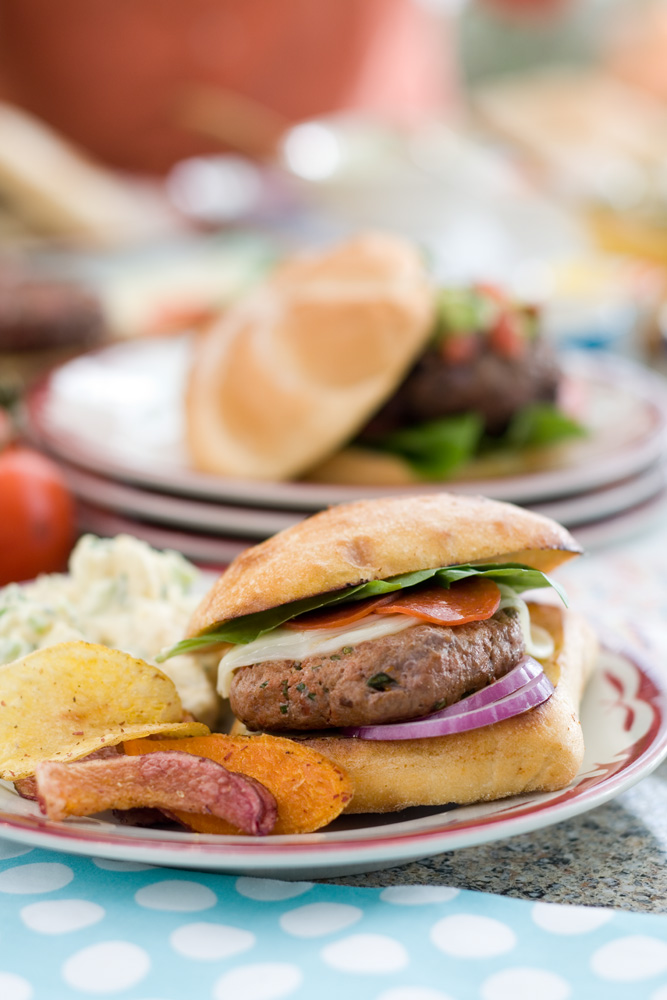 Pepperoni Pizza Burgers