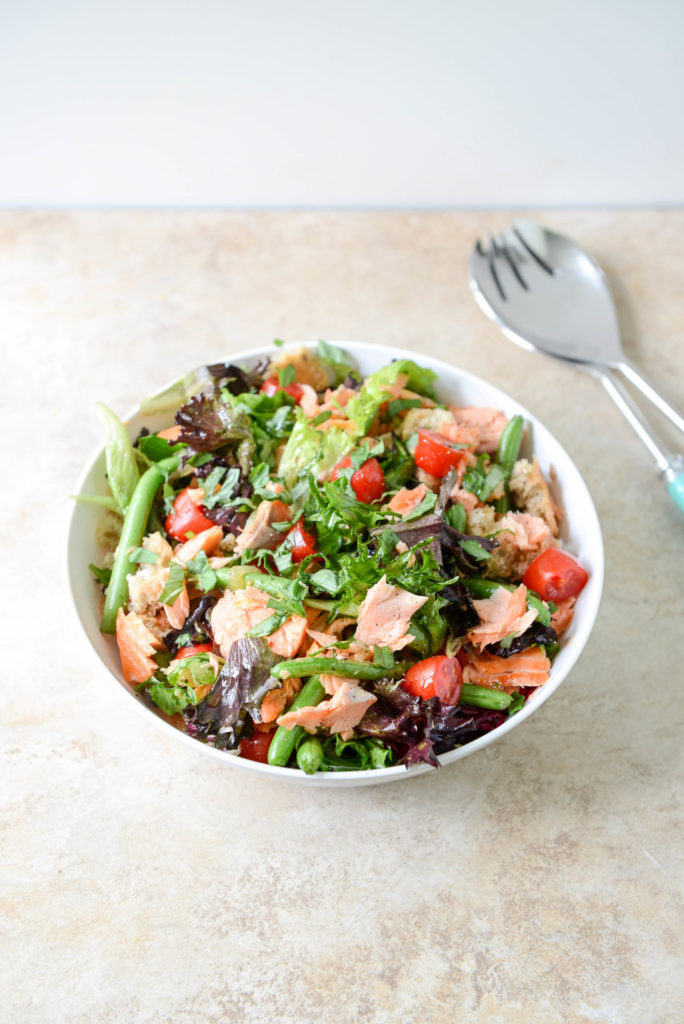 Salmon Panzanella Salad Image