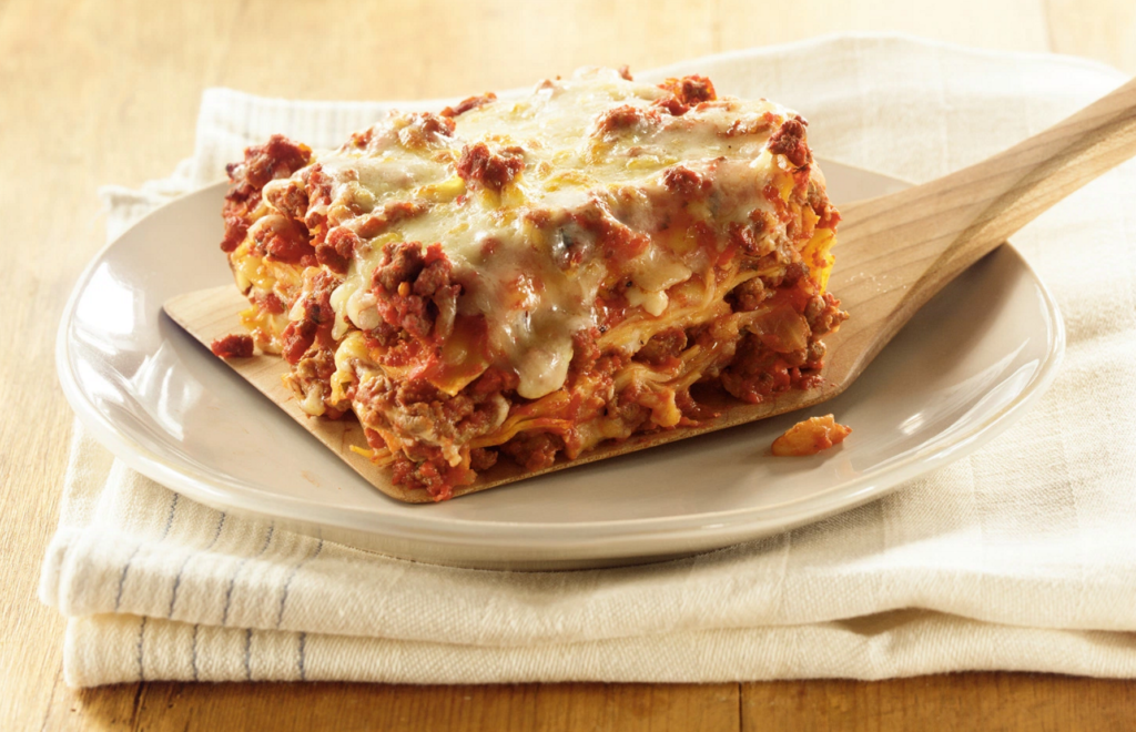 Lasagna with Cheddar Cheese