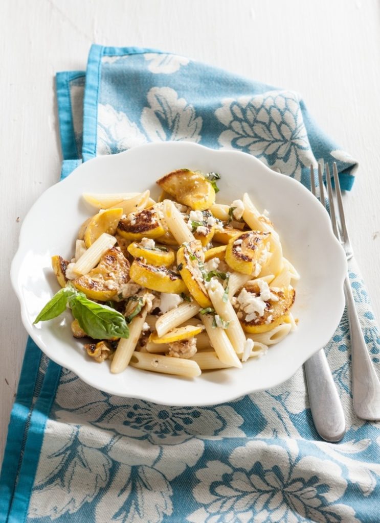 Pasta with Summer Squash and Feta