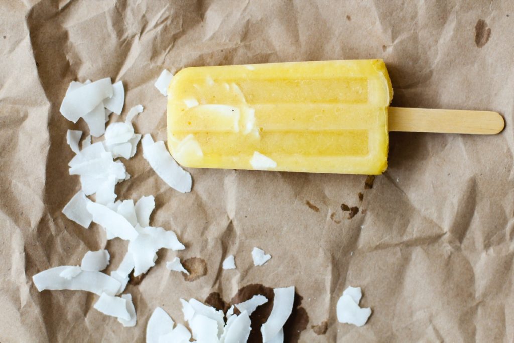 Healthy Pineapple and Mango Popsicles Image