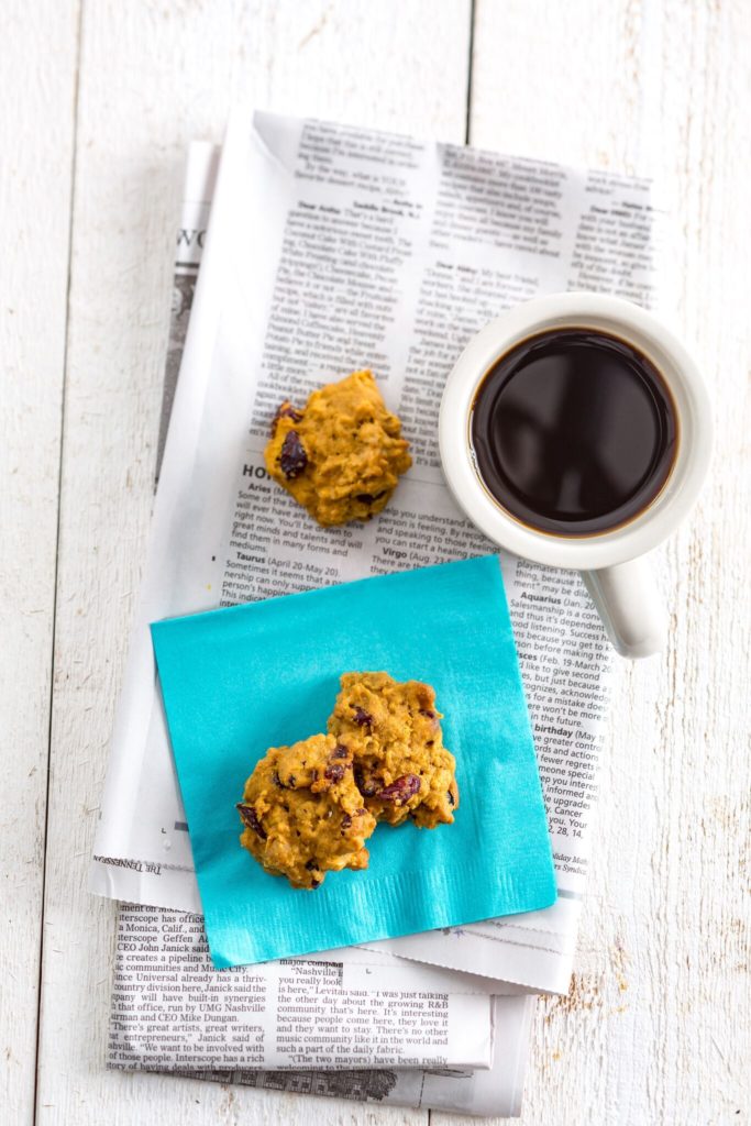 Pumpkin-Cranberry Breakfast Cookies