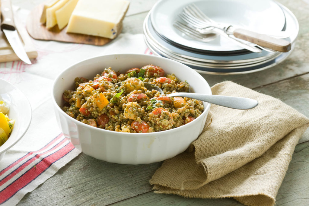 Wheat Berries with Pesto