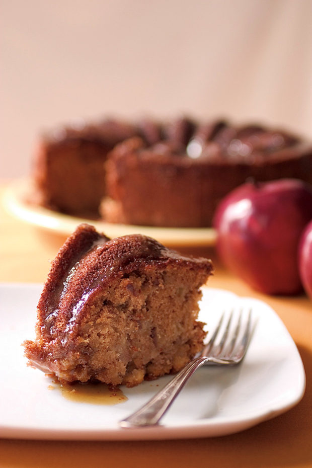 Fresh Apple Cake with Caramel Glaze