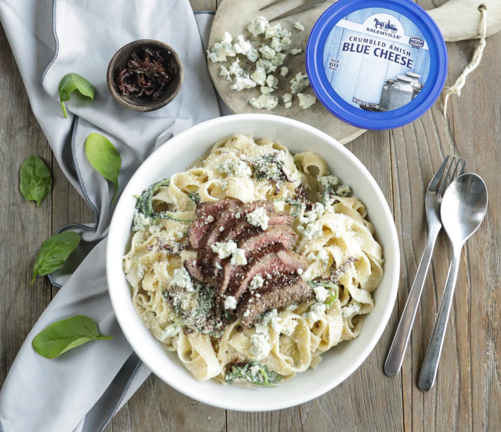 Creamy Blue Cheese Steak Pasta Image